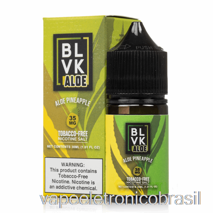 Vape Eletrônico Aloe Abacaxi Sal - Sal Blvk - 30ml 50mg